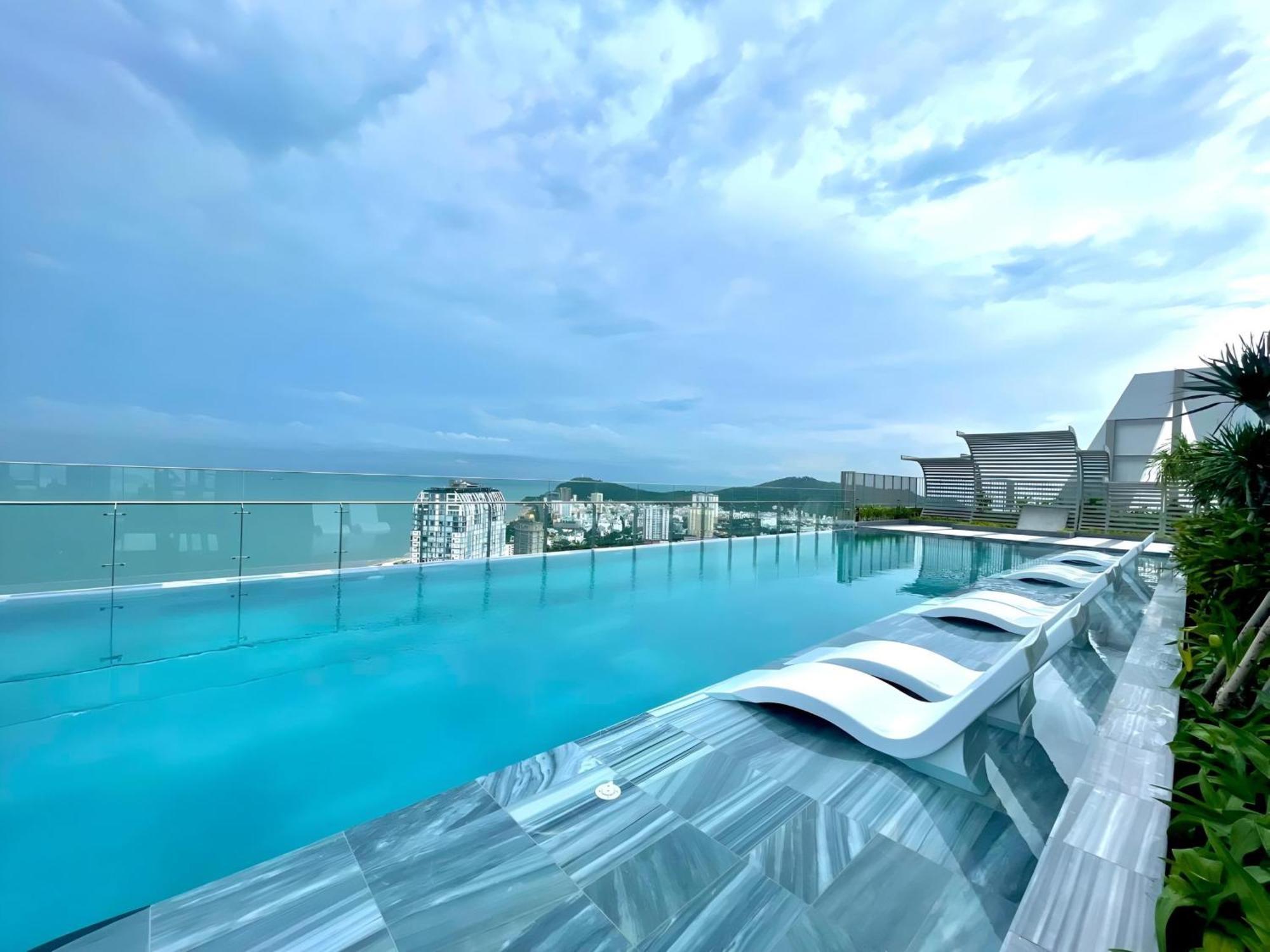 Infinity Pool Luxury Apartment The Song Vung Tau Kültér fotó